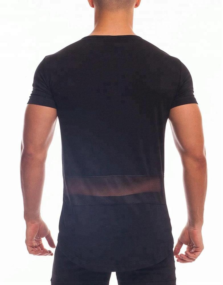 100% Ring Spun Cotton Crew Neck Gym T Shirt For Men