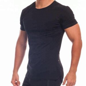 100% Ring Spun Cotton Crew Neck Gym T Shirt For Men - Image 3