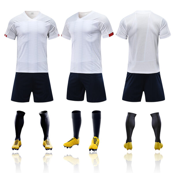 2021-2022 cheap soccer uniform set campera footbal black and red jersey - Image 6