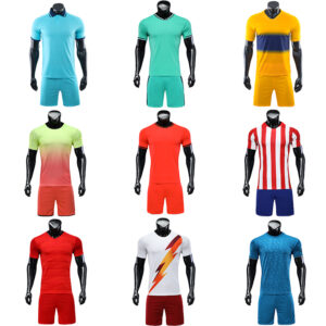 2021-2022 soccer jersey kids blue yellow retro football shirts - Image 2