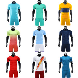2021-2022 soccer jersey kids blue yellow retro football shirts - Image 6