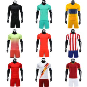 2021-2022 soccer jersey kids blue yellow retro football shirts - Image 5