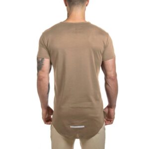 2020 New mode OEM Casual Blank Round Hem Shirt For Mens - Image 2