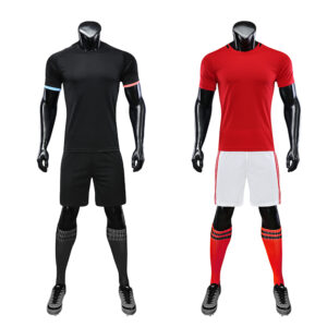 2021 Custom Football Jerseys For Printing Black Orange Soccer Jersey And Red - Image 5