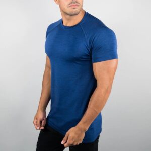 2020 Hot Sale Polyester Custom Logo Plain Men Dry Fit T Shirts - Image 6