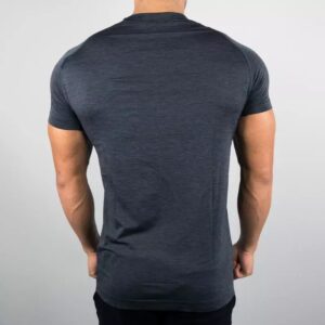 2020 Hot Sale Polyester Custom Logo Plain Men Dry Fit T Shirts - Image 2