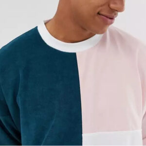 2020 Fashion Custom Casual Splice Patchwork T Shirts For Men - Image 4