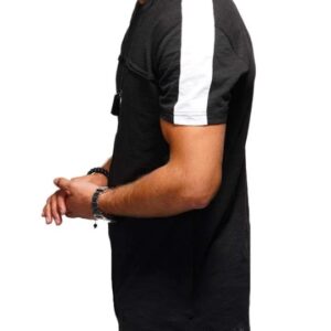 2020 Fashion Oem Blank Custom Sport Gym Patchwork T-shirt - Image 4