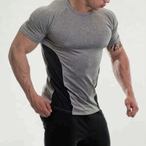 2020 Moisture Wicking Slim Fit Wholesale Gym Clothing For Men - Image 3