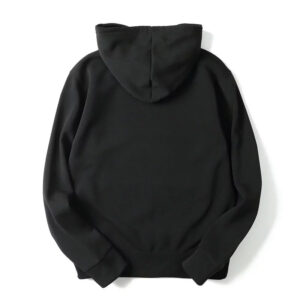 Black Cotton Fleece Hoodies Pullover / Zipper - Image 2