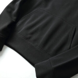 Black Cotton Fleece Hoodies Pullover / Zipper - Image 4