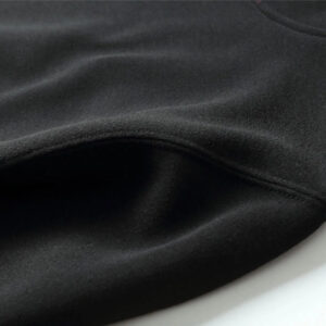 Black Cotton Fleece Hoodies Pullover / Zipper - Image 3