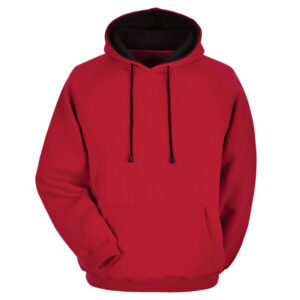 Cotton Fleece Hoodie with different hood inner color - Image 2