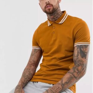 Fashion Man Short Sleeve 100% Cotton Custom Fitness Polo Shirt - Image 2