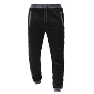 Men Fashion Gym Fleece Grey and Black Tracksuit - Image 2
