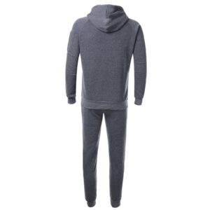 Men Gym Fashion Grey Fleece Tracksuit - Image 5