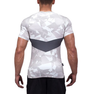 Men Performance Blank Fitted Sports Wear Wholesale Compression Gym T-Shirt - Image 2