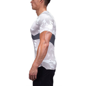 Men Performance Blank Fitted Sports Wear Wholesale Compression Gym T-Shirt - Image 4