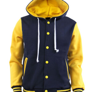 Men's Hoodie Baseball Jacket Varsity Jacket Sweatshirt Letterman Jacket - Image 4