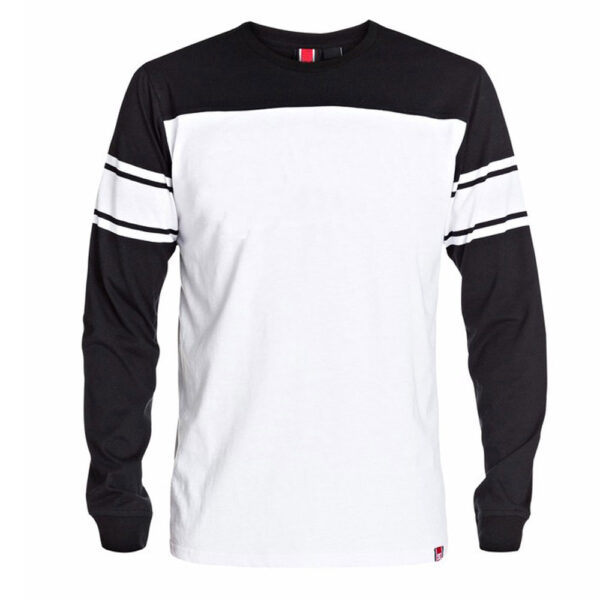 White Sweatshirt Contrast with Black for Men and Women