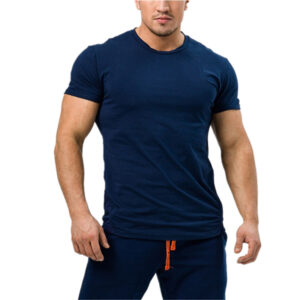 Blank Workut Bodybuilding Clothing Muscle Tight T Shirt Men Wholesale - Image 3