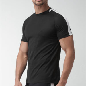 Custom Blank T Shirts Running Wear Mens Fitness Sports Shirts - Image 3