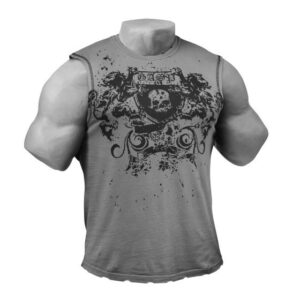 Custom Combed Cotton Printed Streetwear Mens Gym Sleeveless T Shirt - Image 3