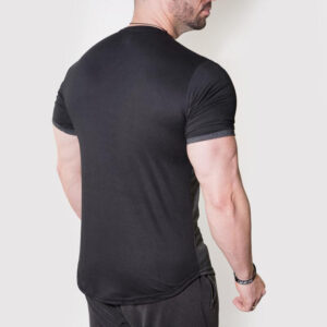 Custom Mens Activewear Quick Dry Running T Shirt - Image 2