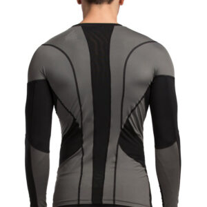 Custom Sports Running Wear Long Sleeve Compression T Shirt Men - Image 2