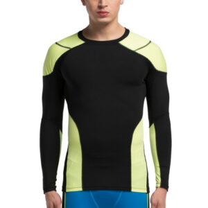 Custom Sports Running Wear Long Sleeve Compression T Shirt Men - Image 5