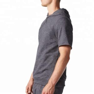 Men's Sweatshirt Custom Short Sleeve Hoodie - Image 3
