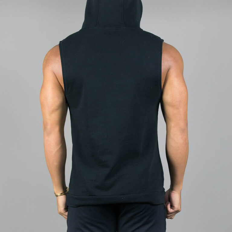 Wholesale Athletic Wear Sleeveless Hoodie Sweatshirt