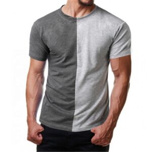 Wholesale Cheap Custom Mens Casual Black And White Shirt - Image 2