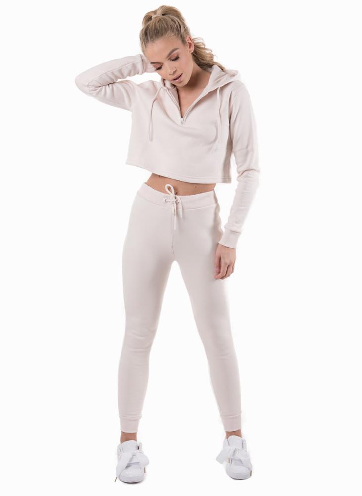 Women Croped Hoodie Fleece Tracksuit Ladies - Bewoda International