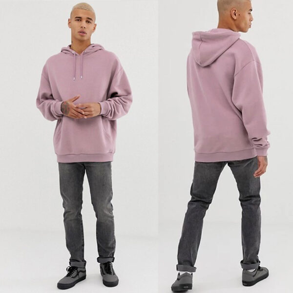 High Quality Mens 100% cotton multi color oversized thick hoodie - Image 3