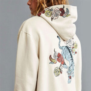 High Quality Mens blank 100% cotton embroidered sports hoodie - Image 3