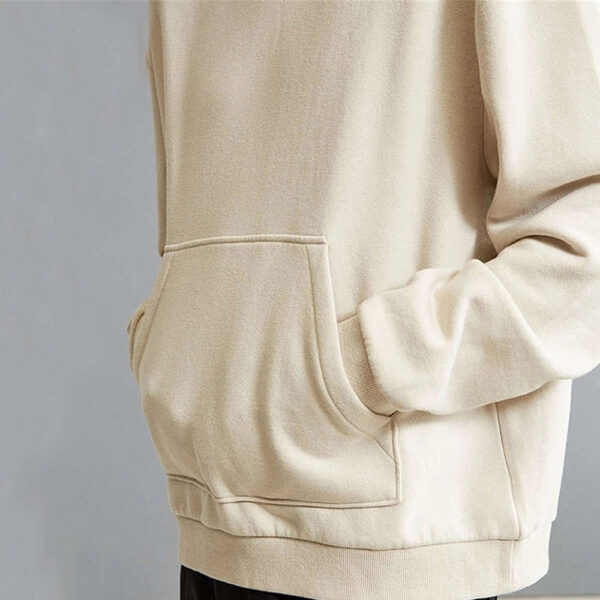 High Quality Mens blank 100% cotton embroidered sports hoodie - Image 6