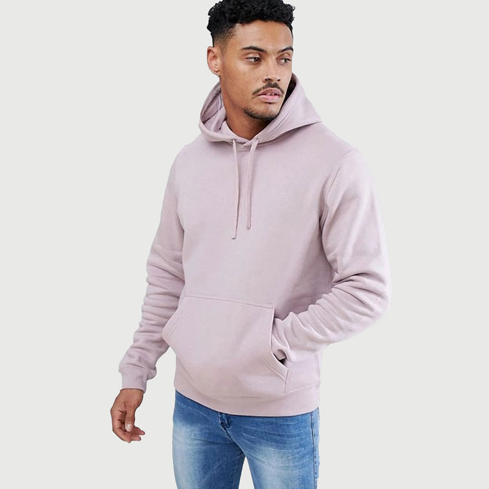 2021 New Fashion High Quality Mens custom logo plain pullover cotton Hoodie