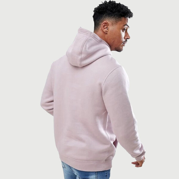 High Quality Mens custom logo plain pullover cotton Hoodie - Image 2