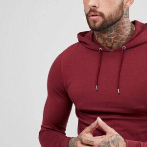High Quality wholesale slim fit custom printing hoodie - Image 3