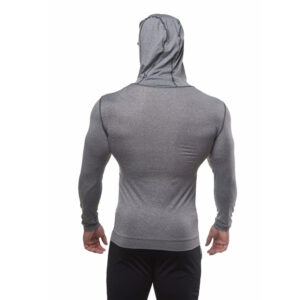 Wholesale Men Fitness Clothing Sports Running Contrast Color Hoodies With Pocket - Image 5