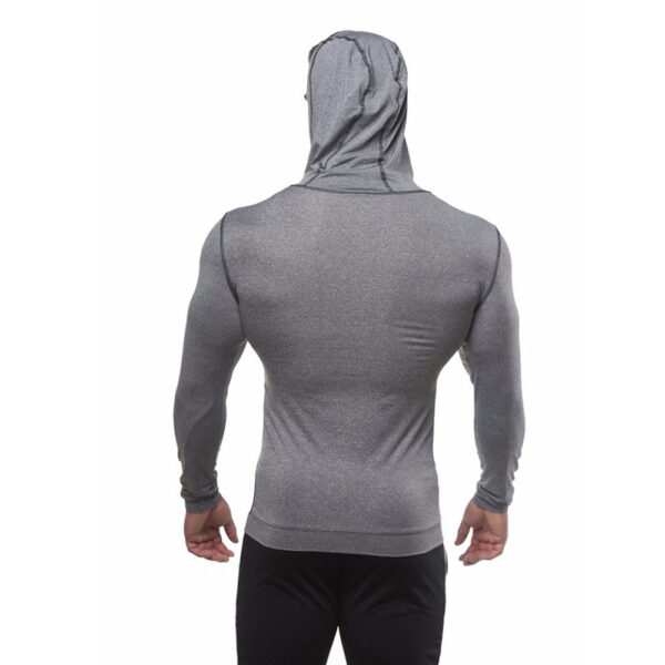 Wholesale Men Fitness Clothing Sports Running Contrast Color Hoodies With Pocket - Image 5