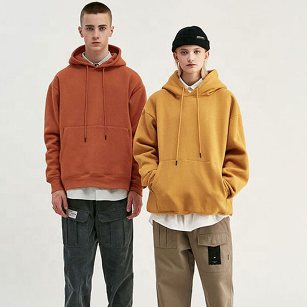 Wholesale Mens Custom Fitness Gym Oversized Fleece Hoodie - Image 3