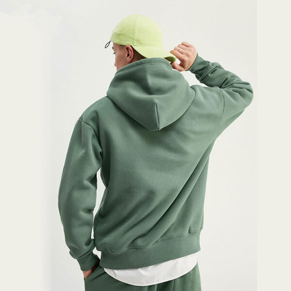 Wholesale Mens Custom Fitness Gym Oversized Fleece Hoodie - Image 4