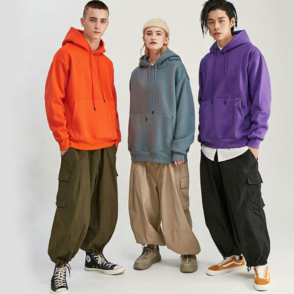 Wholesale Mens Custom Fitness Gym Oversized Fleece Hoodie - Image 5