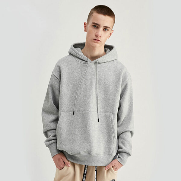 Wholesale Mens Custom Fitness Gym Oversized Fleece Hoodie - Image 6