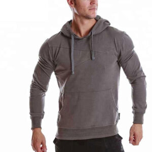mens fitted pullover hoodie wholesale fitness apparel - Image 4