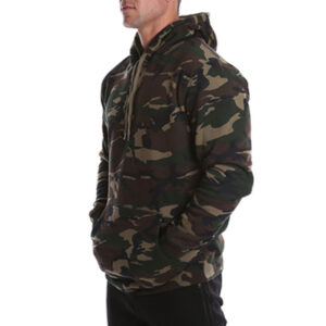 mens gym apparel wholesale camouflage hoodie workout joggers jumper - Image 2