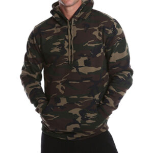 mens gym apparel wholesale camouflage hoodie workout joggers jumper - Image 3