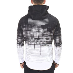 men's gym wear tapered slim fit fitness hoodie - Image 2